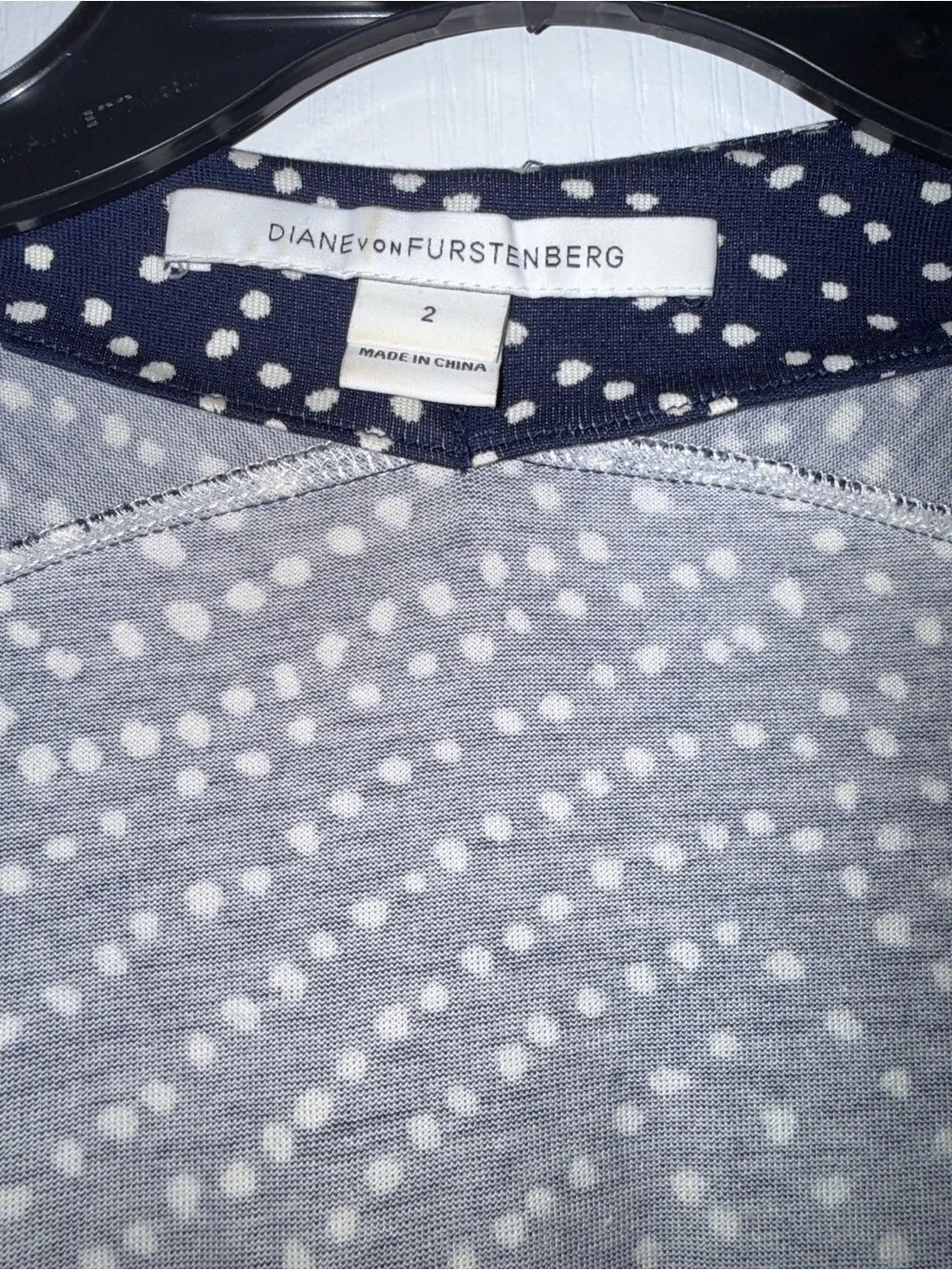 Diane Von Furstenberg Jewel Polka Dot Floral Wrap Dress Size 2